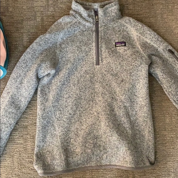 Patagonia Sweaters - Patagonia birch white half zip